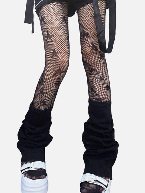Star Pattern Net Socks - Anagoc