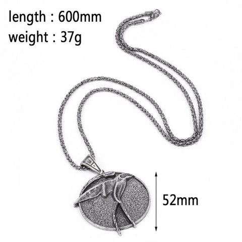 Witcher Wolf Head Necklace - Anagoc