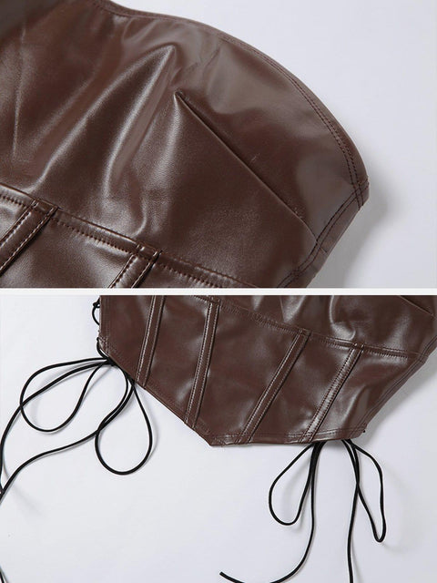 Sexy Slim Strap Bandeau Vest - Anagoc
