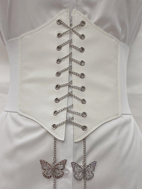 Bow Tie Chain Bondage Belt - Anagoc