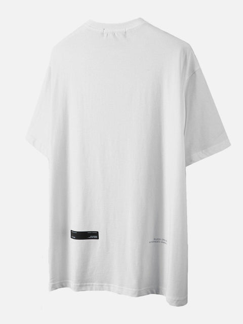 Distort Letters Graphic Tee - Anagoc