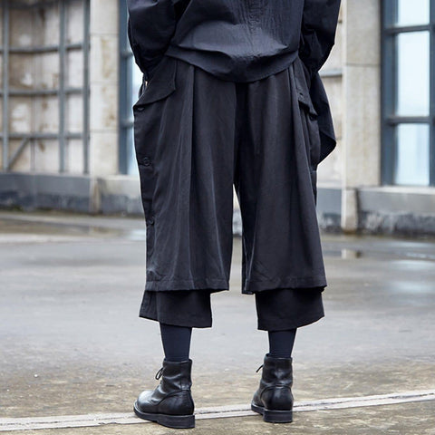 Dark Function Irregular Oversized Pants - Anagoc