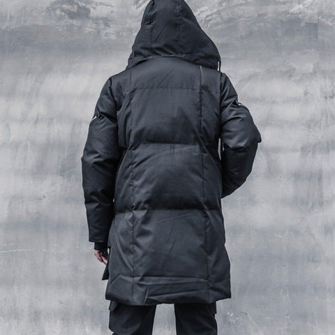 Personalized Diagonal Zipper Winter Coat - Anagoc