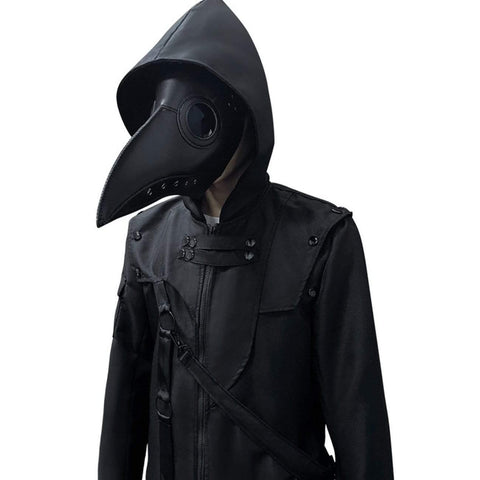 Dark Irregular Ribbons Long Jacket - Anagoc