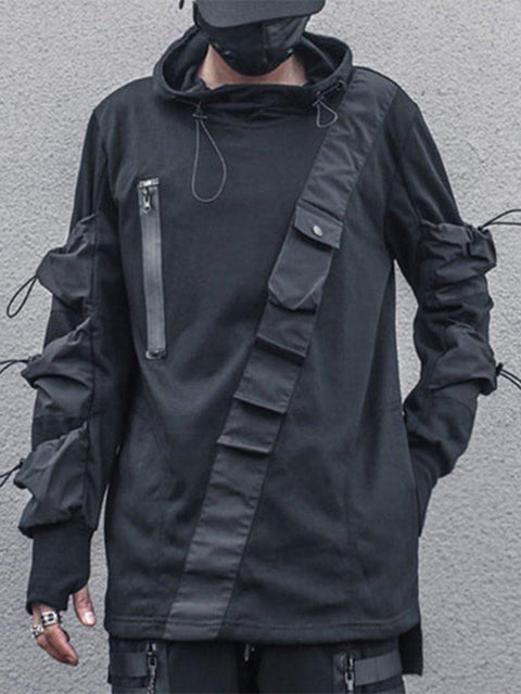 Dark Function Ninja Multi-pocket Hoodies - Anagoc