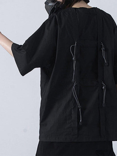 Function Dark Cargo Pockets Tee - Anagoc