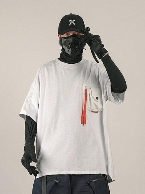 Function Pocket Ribbon Tee - Anagoc