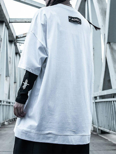 Spiral Letter Cotton Tee - Anagoc