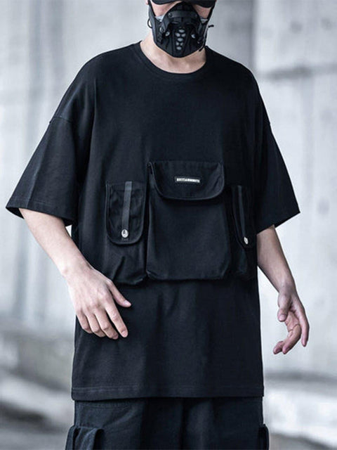 Dark Multi Pockets Tee - Anagoc