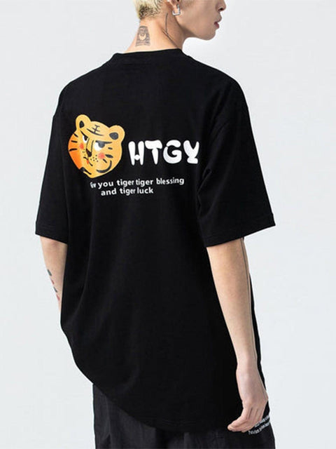 Tiger Letters Graphic Tee - Anagoc