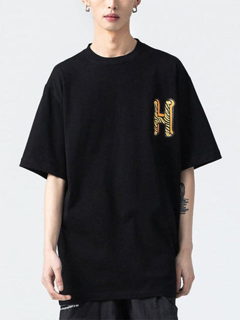 Tiger Letters Graphic Tee - Anagoc