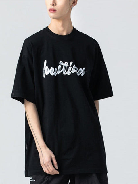 Irregular Letters Graphic Tee - Anagoc