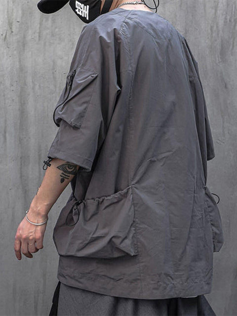 Combat Drawstring Cargo Tee - Anagoc