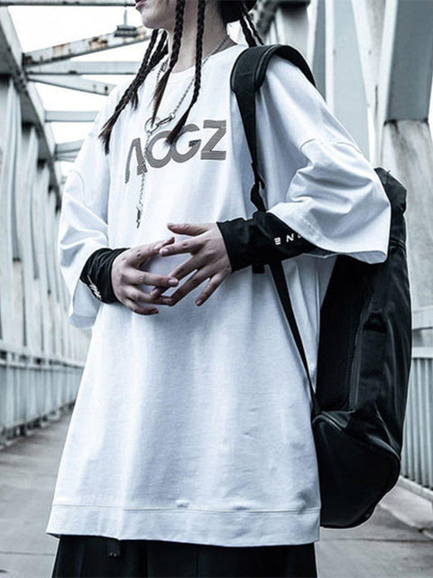 Spiral Letter Cotton Tee - Anagoc