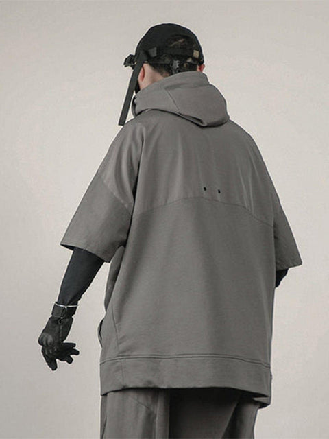 Function Hooded Drawstring Tee - Anagoc