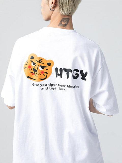 Tiger Letters Graphic Tee - Anagoc