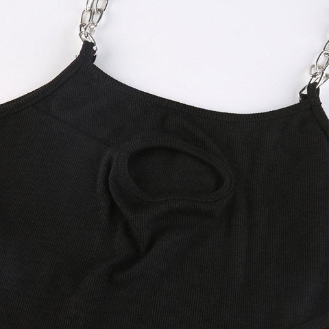 Chain Irregular Hollow Vest - Anagoc
