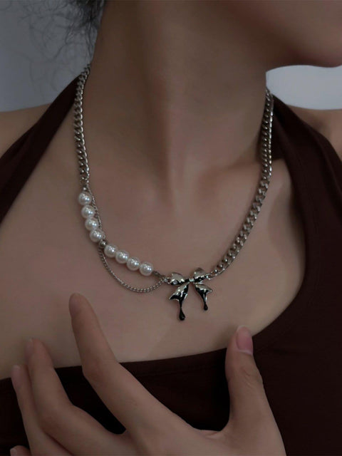 Pearl Butterfly Necklace - Anagoc