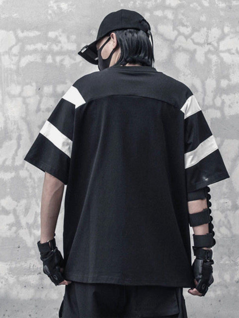 Patchwork Triangle Stripes Tee - Anagoc
