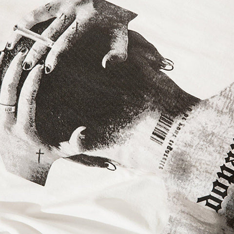 Phantom Alphabet Prisoner Print Sweatshirt - Anagoc