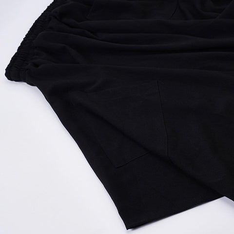 Dark Irregular Personality Oversized Culottes Pants - Anagoc