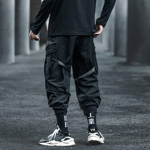 Dark Ribbons Cargo Pants - Anagoc