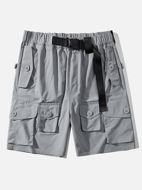Personalized Belt Multi Pockets Shorts - Anagoc