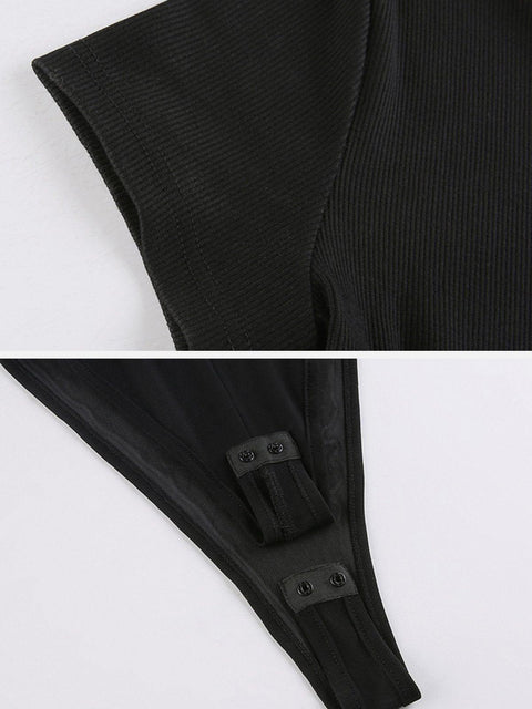 Mesh Patchwork Jumpsuit - Anagoc