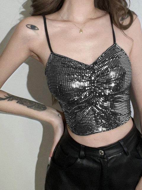 Sexy Cropped Navel Slim Vest - Anagoc