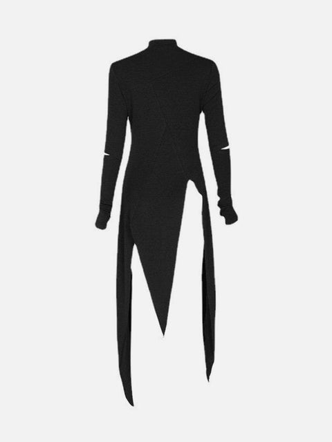 Cut Irregular Split Dress - Anagoc