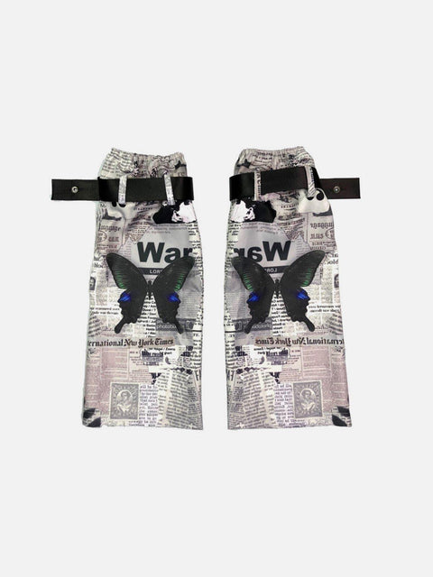 Butterfly Print Adjustable Knee Leg Sets - Anagoc