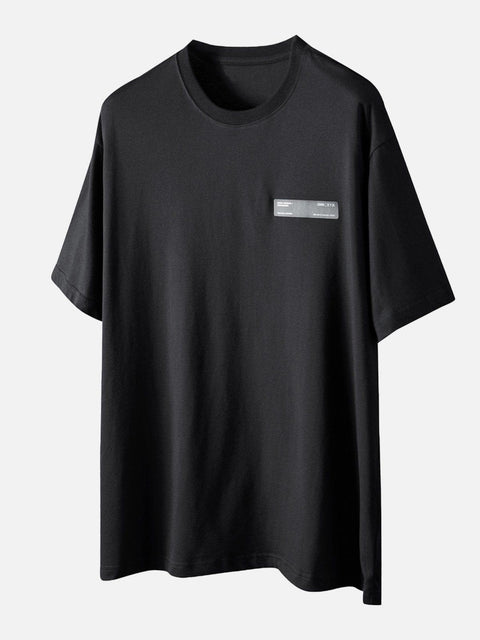 Function Back Letters Graphic Tee - Anagoc