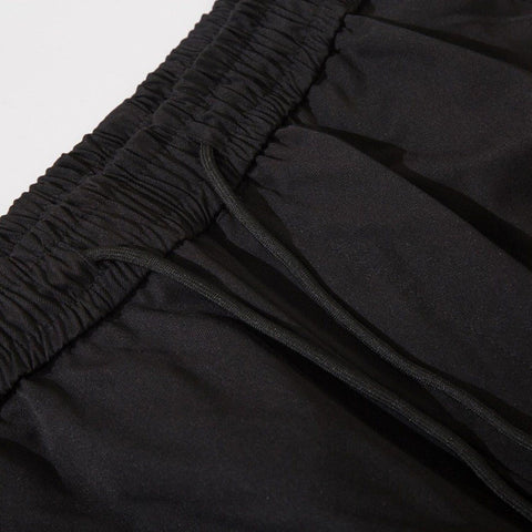 Ribbon Fold Buckle Cargo Pants - Anagoc