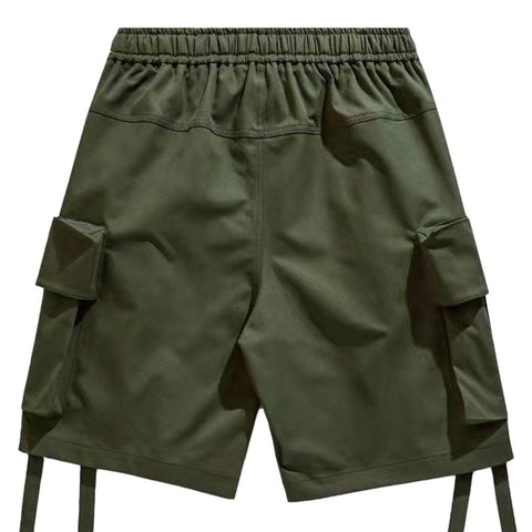 Multi Pockets Overalls Shorts - Anagoc