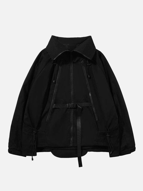 Zip Up Tie Dye Functional Jacket - Anagoc