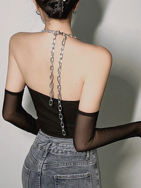 Irregular Chain Jumpsuit - Anagoc