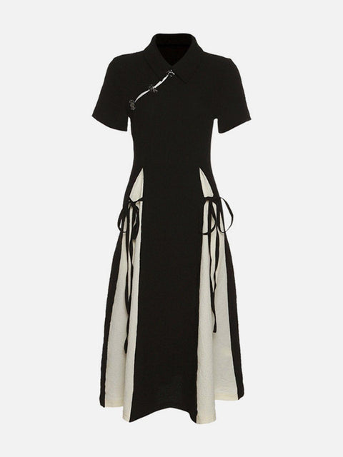Traditional Oriental Style Ribbon Dress - Anagoc