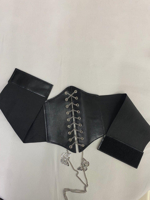 Bow Tie Chain Bondage Belt - Anagoc