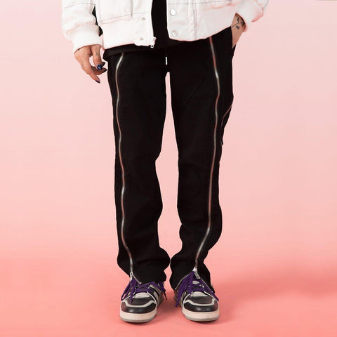 Multi-layer Zipper Pants - Anagoc