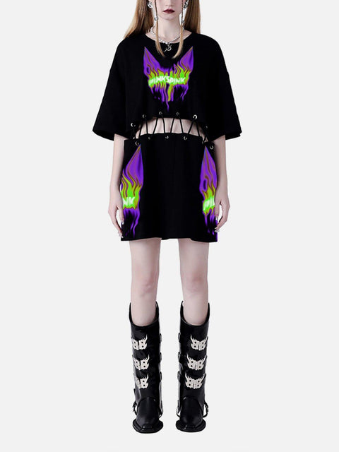 Hollow Flame Cat Tee - Anagoc