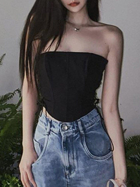 Straps Fishbone Sexy Vest - Anagoc