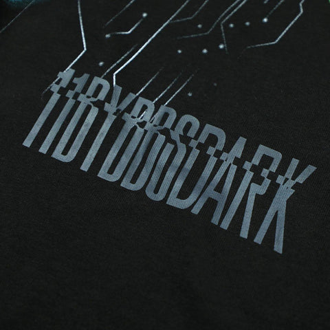 Multicolored Letter X Print Tee - Anagoc