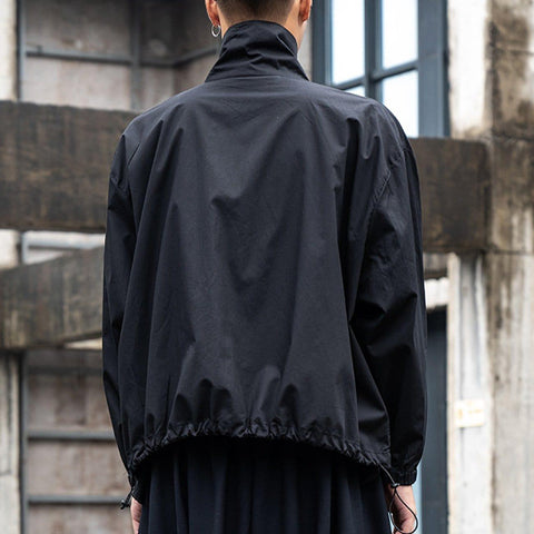 Turtleneck Drawstring Coat - Anagoc