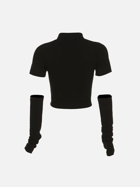 Spider Heart Hollow Long Sleeve T Shirts - Anagoc