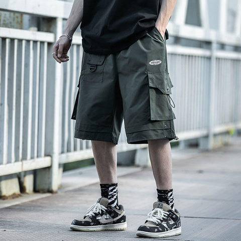 Punk Big Pockets Cargo Shorts - Anagoc