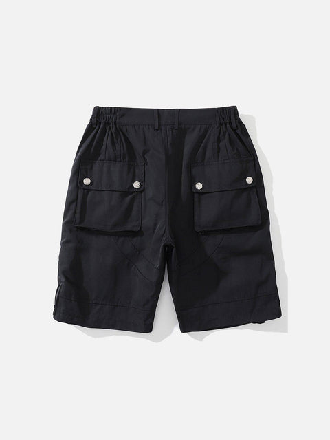 Side Zip Up Shorts - Anagoc