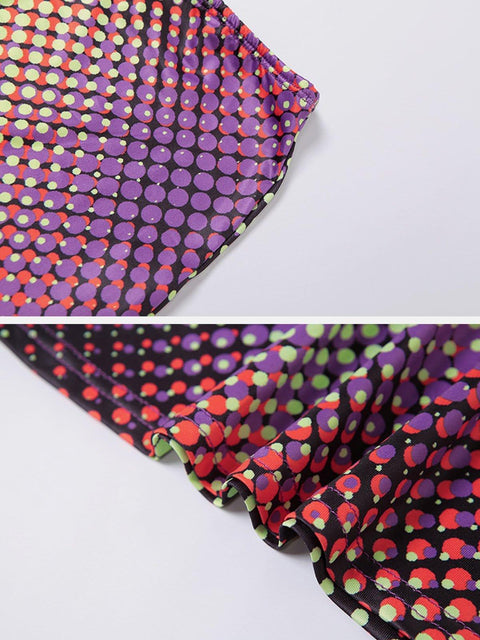 Abstract Print Slim Fit Suit - Anagoc