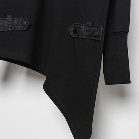 Dark Function Asymmetric Patchwork Sweatshirt - Anagoc