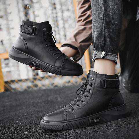 Function Bandage PU Martin Boots - Anagoc