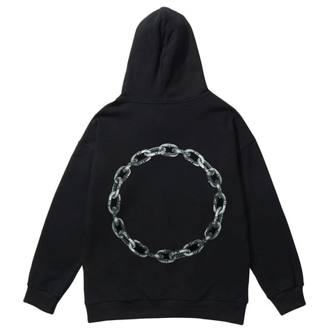 Dark Thorns Necklace Print Hoodies - Anagoc